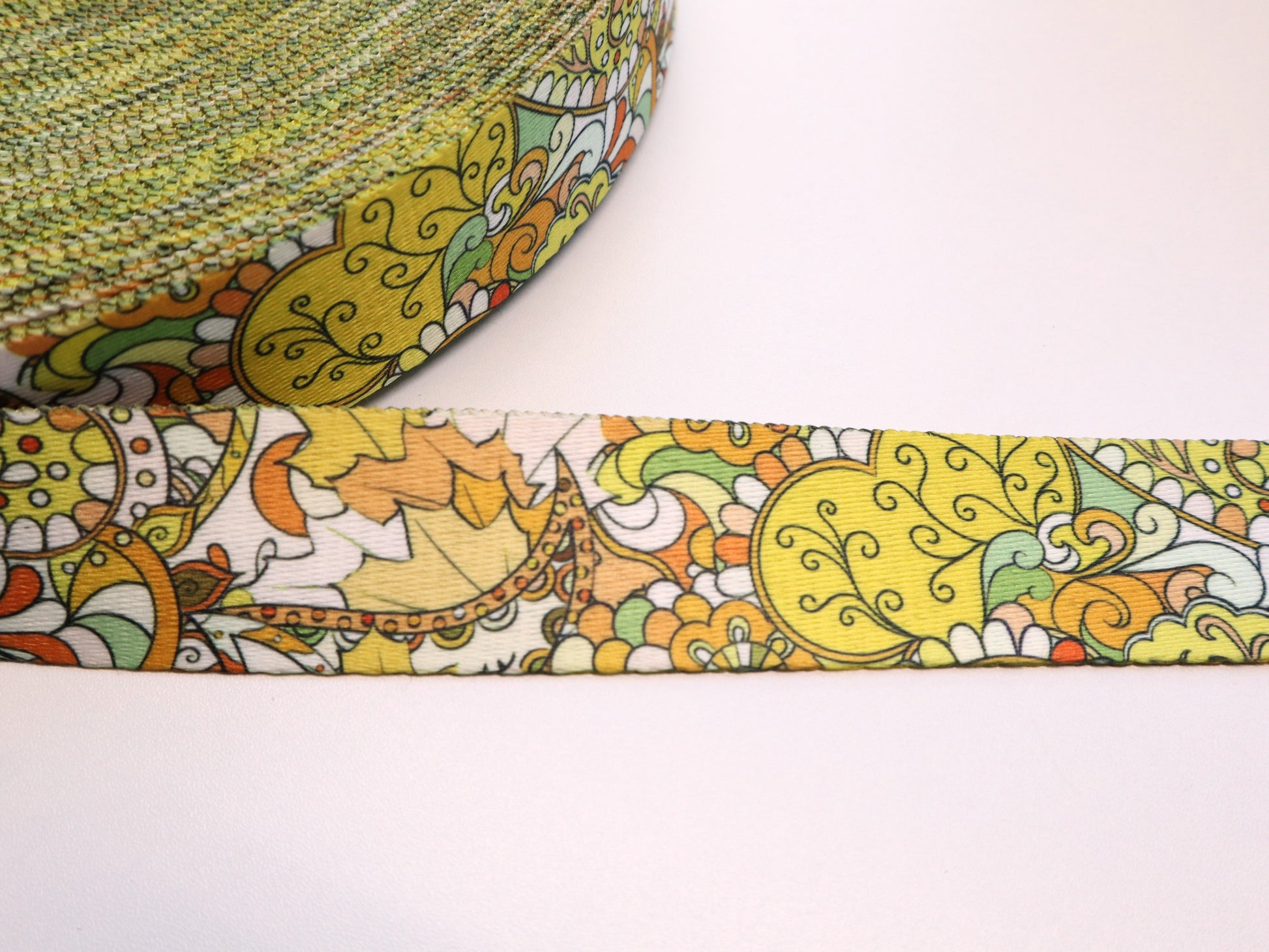 1.5" Webbing By the Yard - Whimsy Yellow