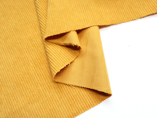 REMNANT/OFFCUT - Corduroy 7 Wale - Sunflower- 17.75" x 58"