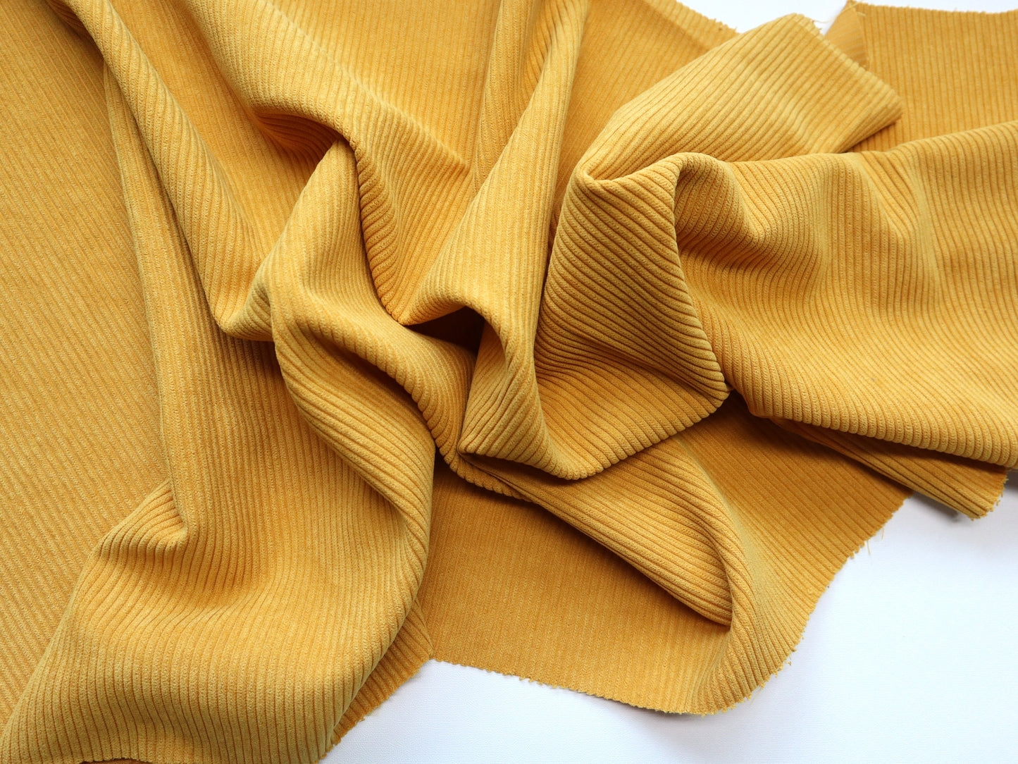 REMNANT/OFFCUT - Corduroy 7 Wale - Sunflower- 17.75" x 58"
