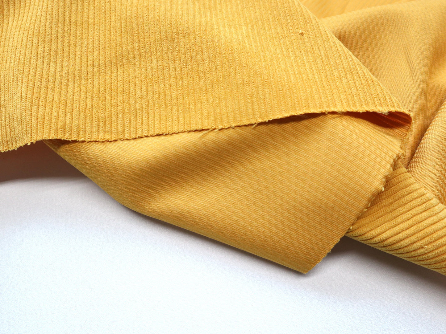 REMNANT/OFFCUT - Corduroy 7 Wale - Sunflower- 17.75" x 58"