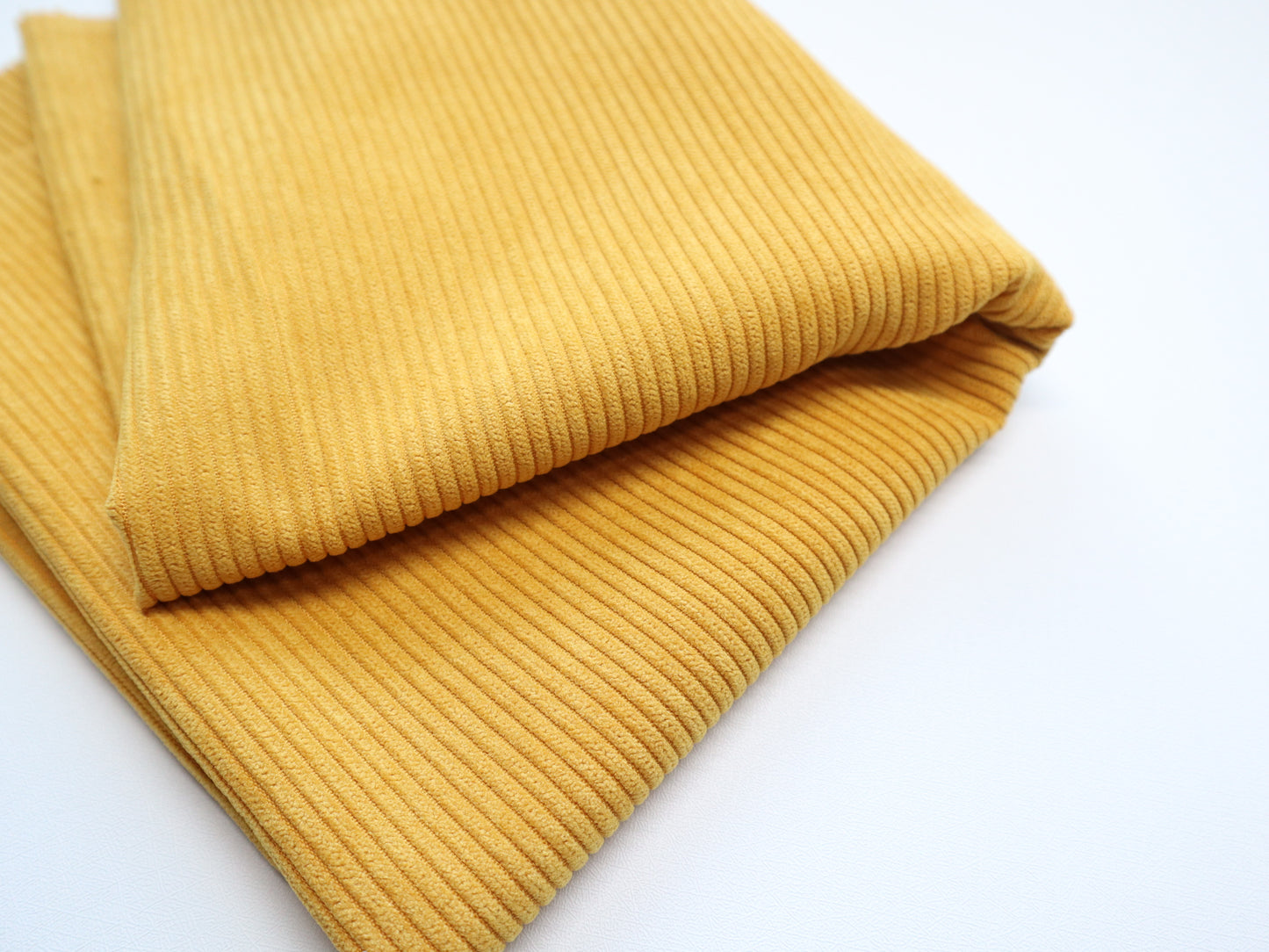 REMNANT/OFFCUT - Corduroy 7 Wale - Sunflower- 17.75" x 58"