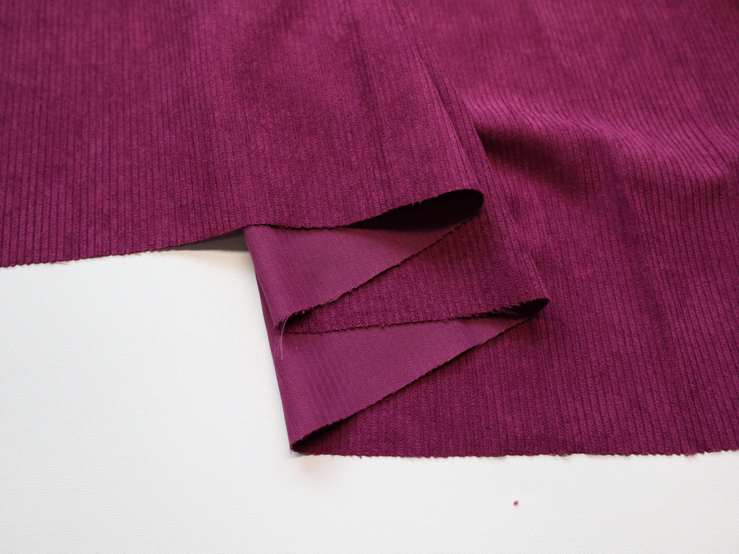 REMNANT/OFFCUT - Corduroy 7 Wale - Berry- 15.75" x 58"