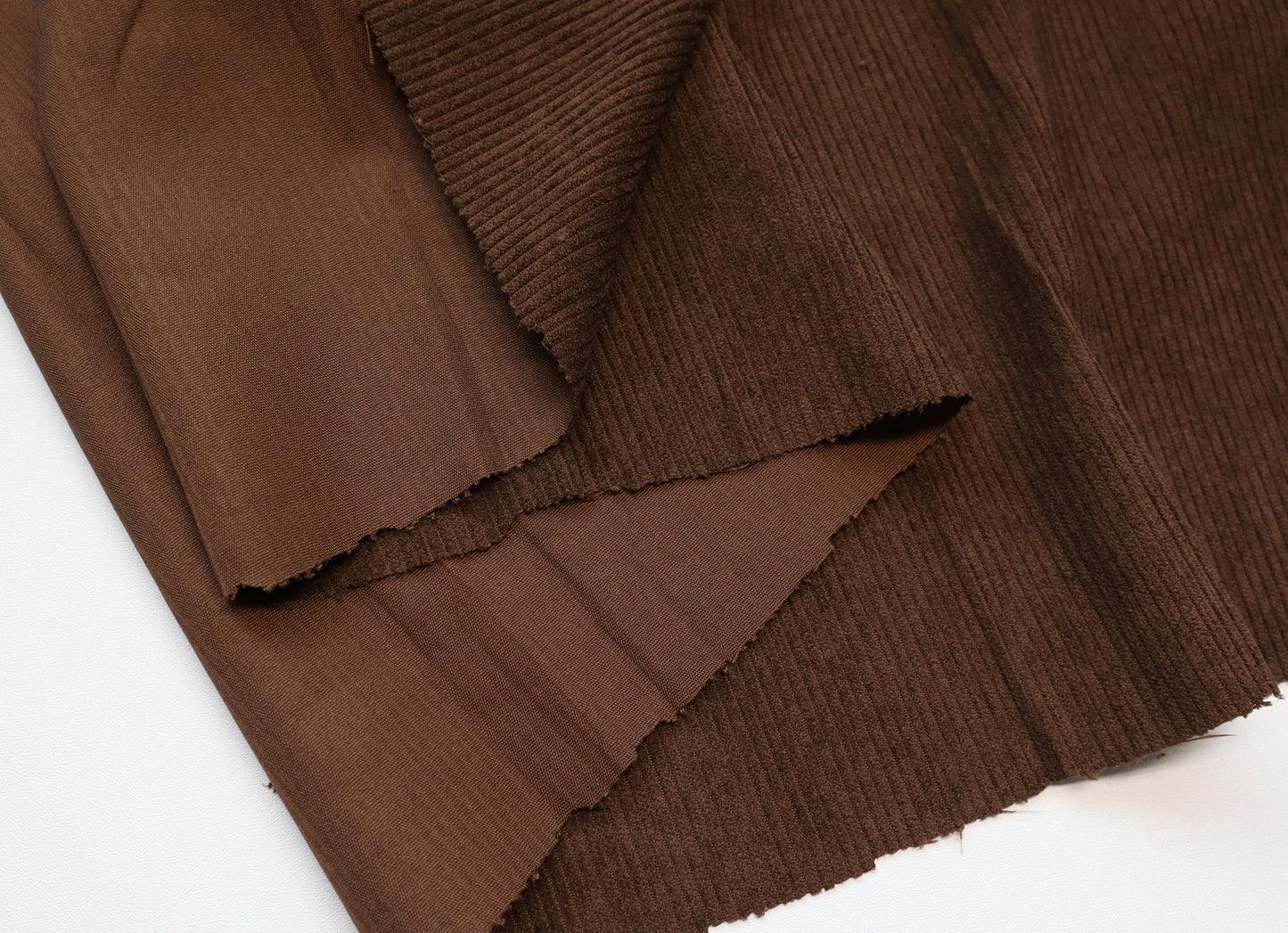 REMNANT/OFFCUT - Corduroy 7 Wale - Chocolate - 17" x 58"