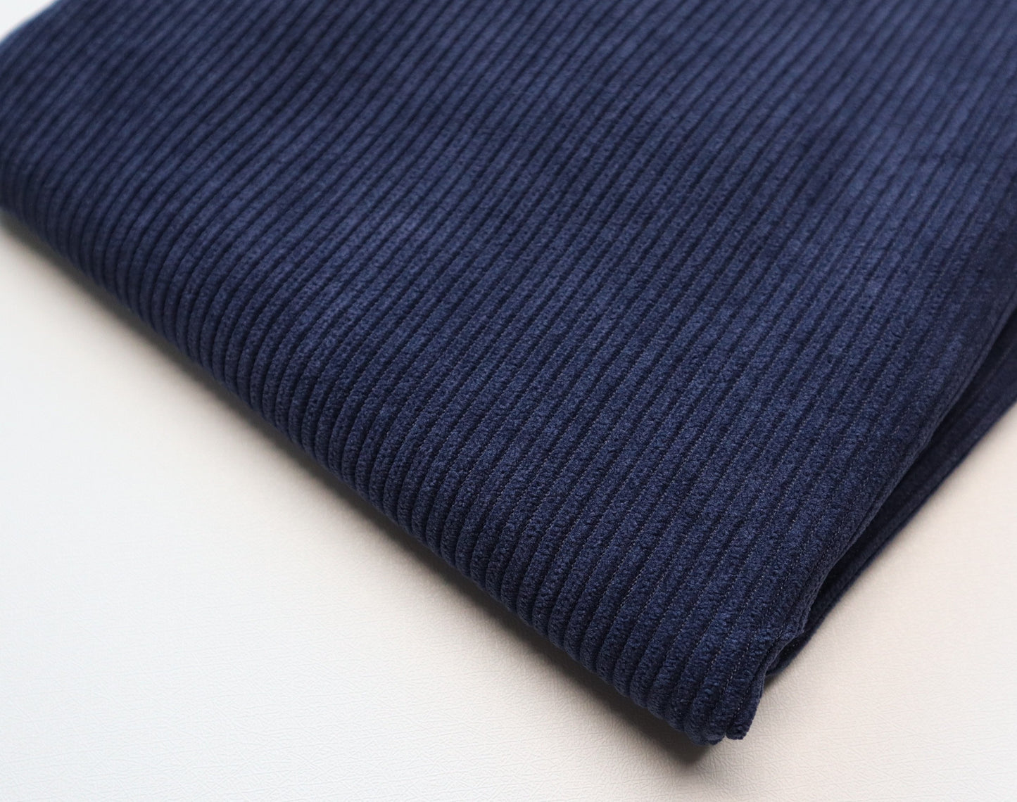 REMNANT/OFFCUT - Corduroy 7 Wale - Oxford Blue - 25" x 58"
