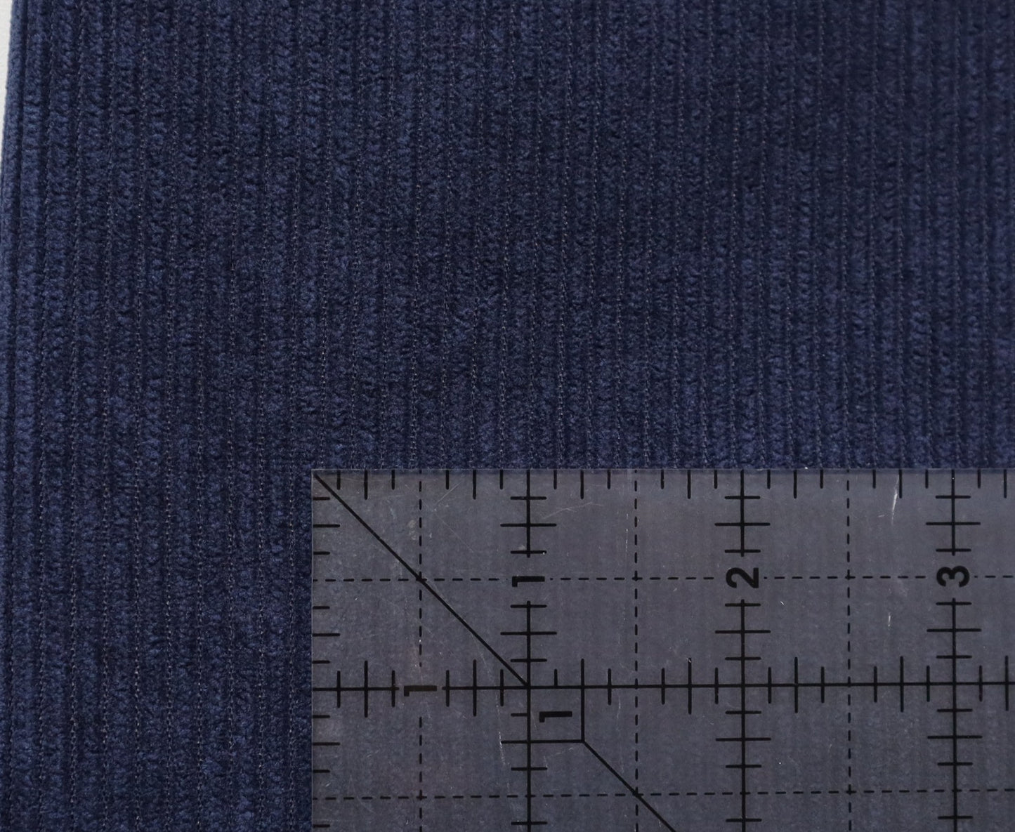 REMNANT/OFFCUT - Corduroy 7 Wale - Oxford Blue - 25" x 58"