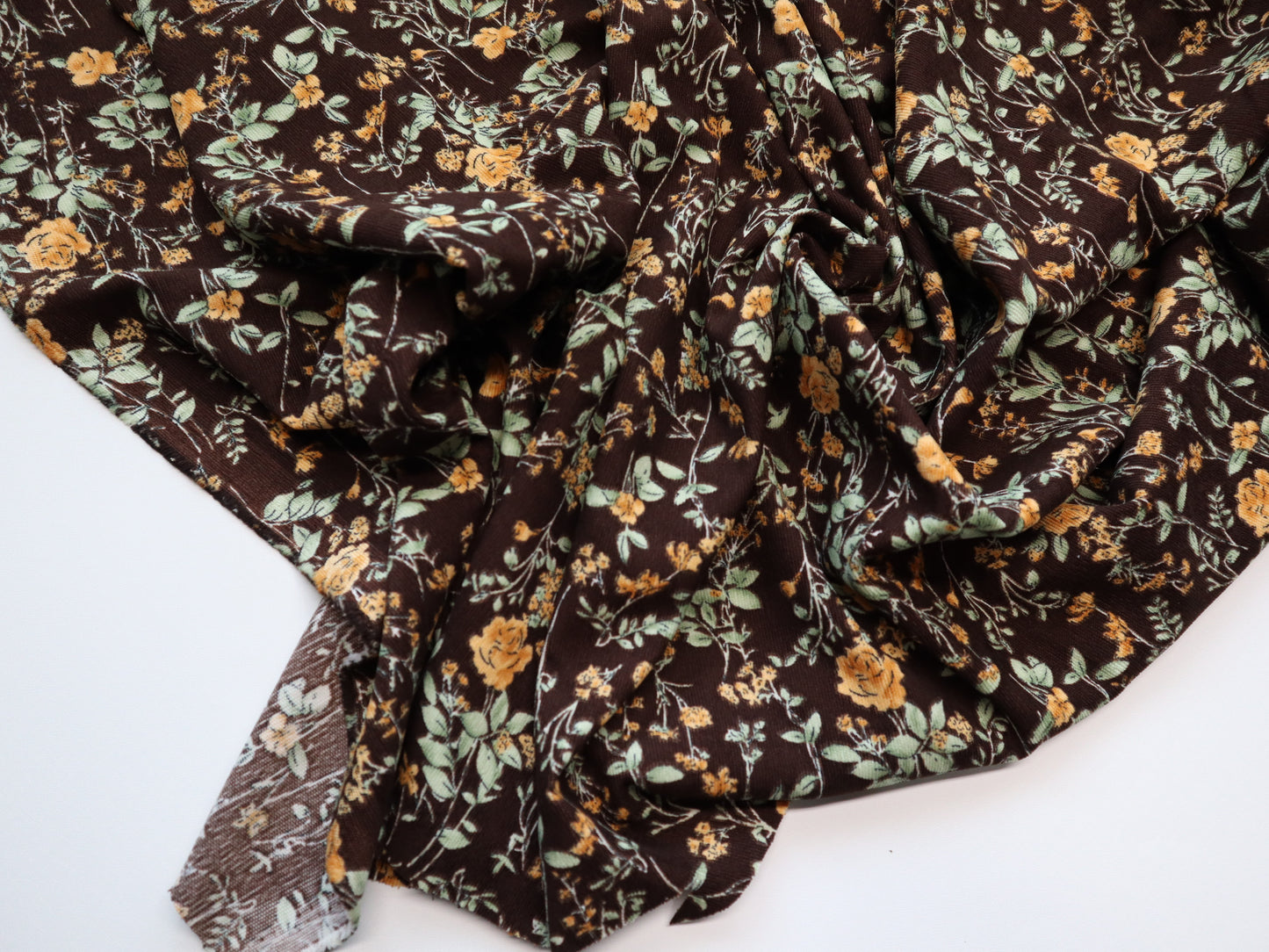 REMNANT/OFFCUT - Corduroy 21 Wale - Apricot Bloom- 23" x 58"