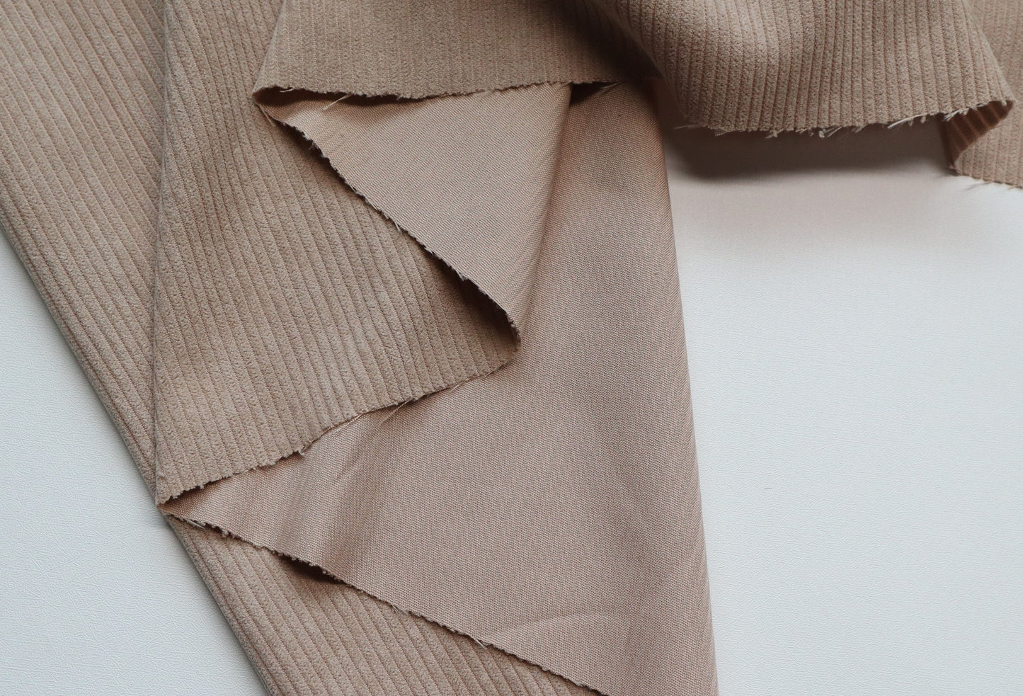 REMNANT/OFFCUT - Corduroy 7 Wale - Mushroom- 17.75" x 58"
