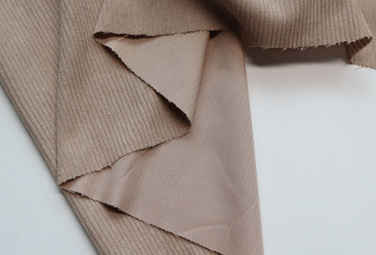 REMNANT/OFFCUT - Corduroy 7 Wale - Mushroom- 17.75" x 58"