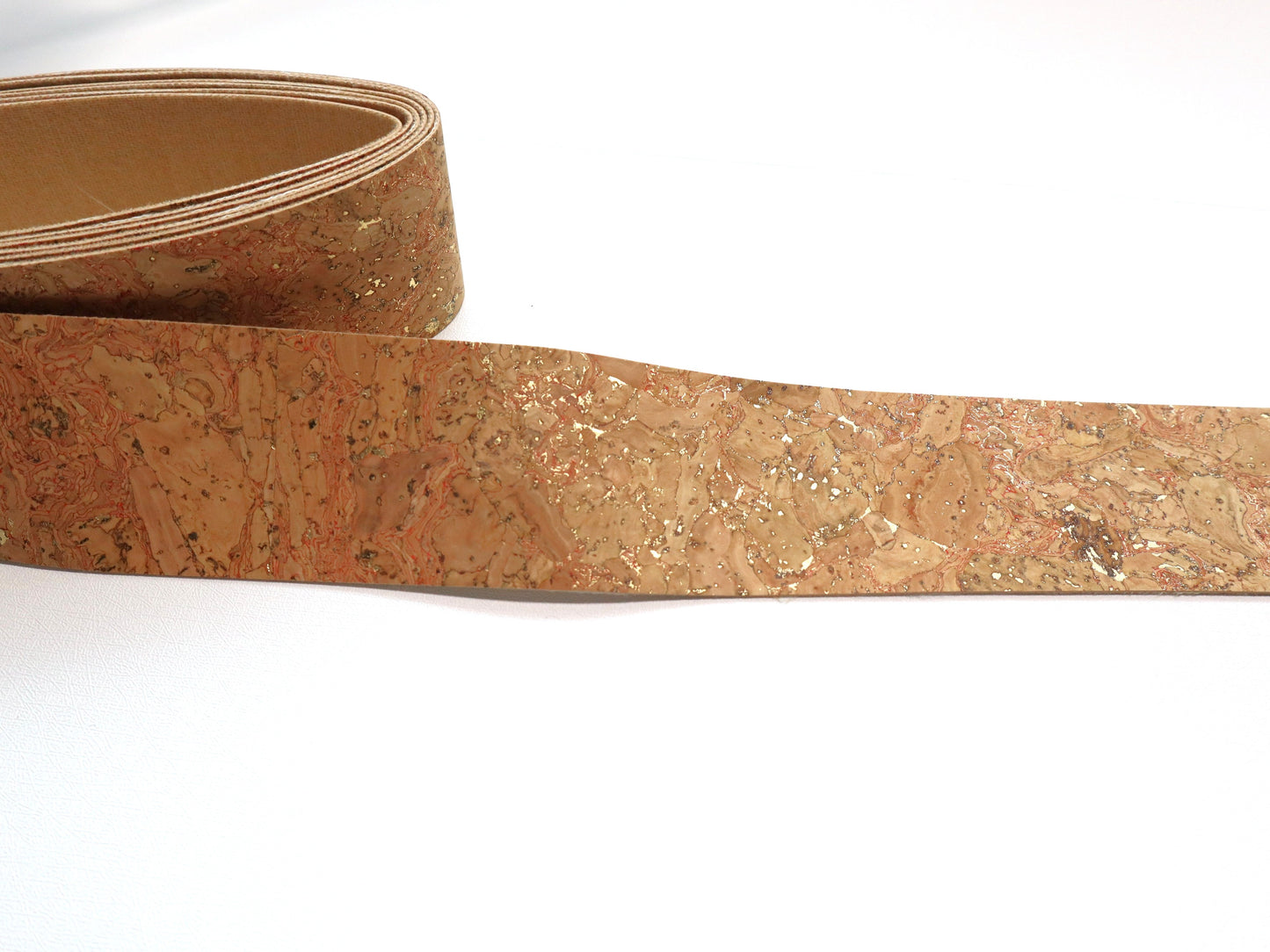 Cork Ribbon By the Yard  - Golden Sahara