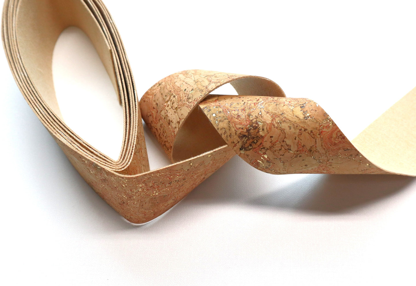 Cork Ribbon By the Yard  - Golden Sahara