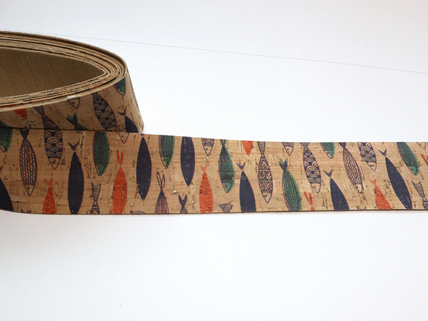 Cork Ribbon By the Yard  - Gone Fishin'