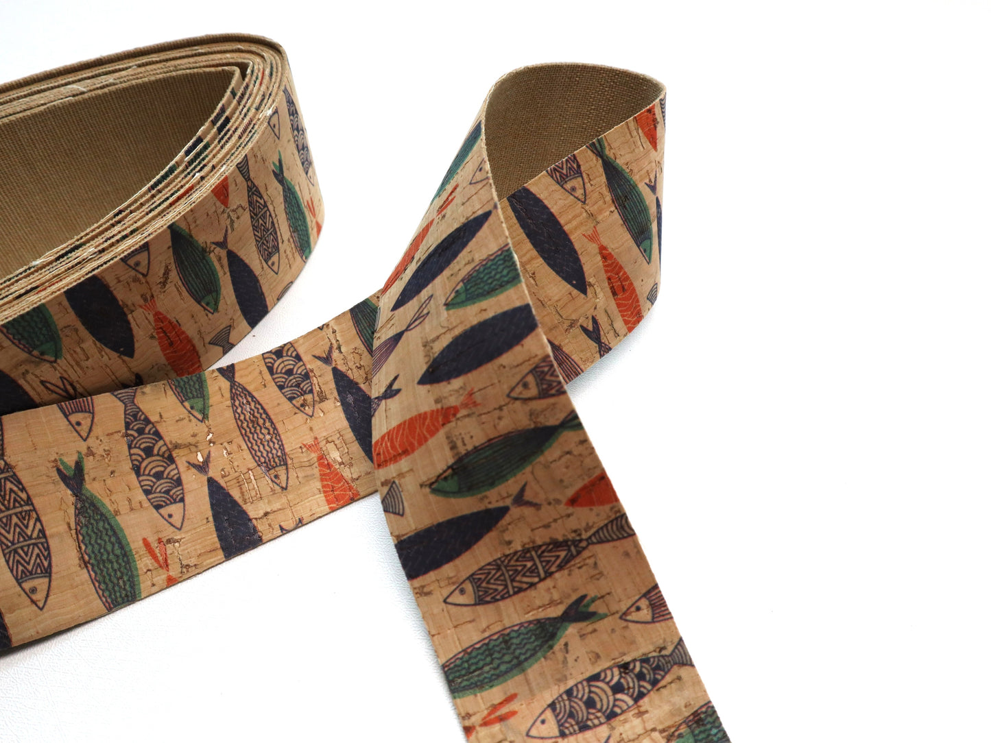 Cork Ribbon By the Yard  - Gone Fishin'