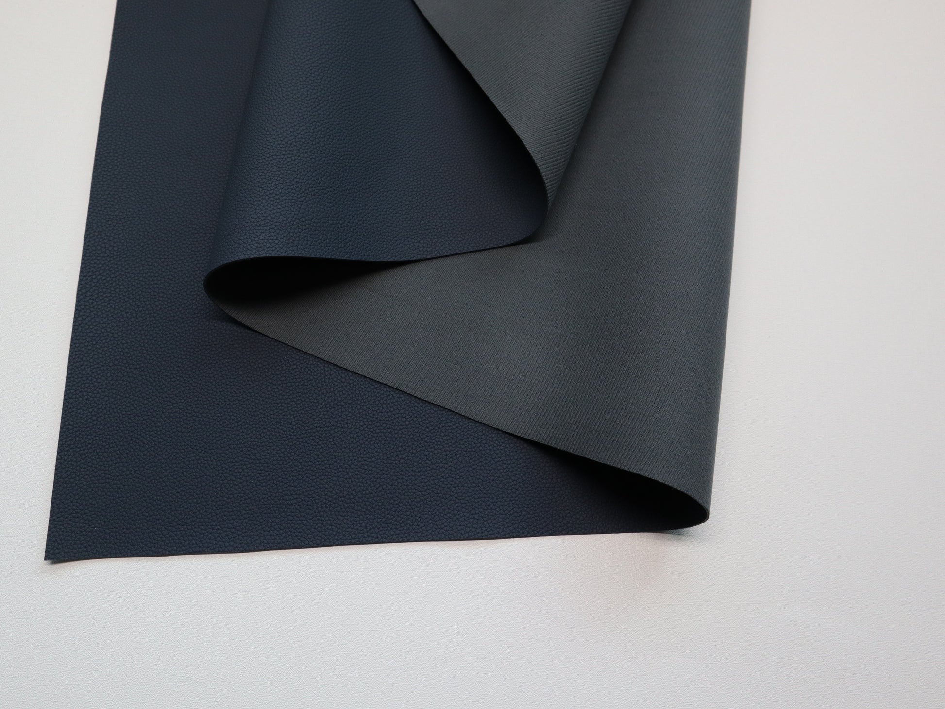REMNANT/OFFCUT - Faux Leather - Mini Pebble Space Blue - 8.75" x 26"