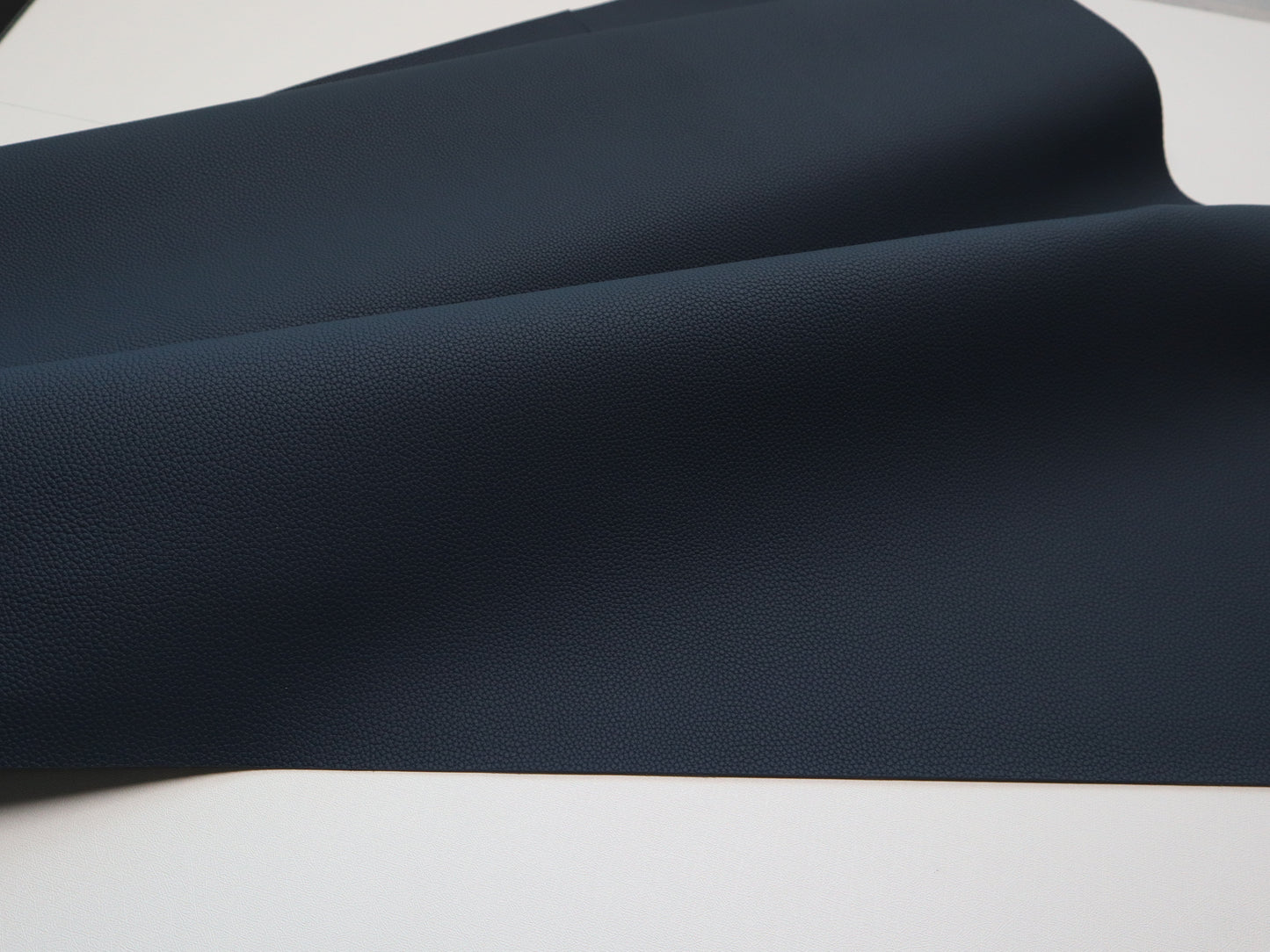 REMNANT/OFFCUT - Faux Leather - Mini Pebble Space Blue - 8.75" x 26"