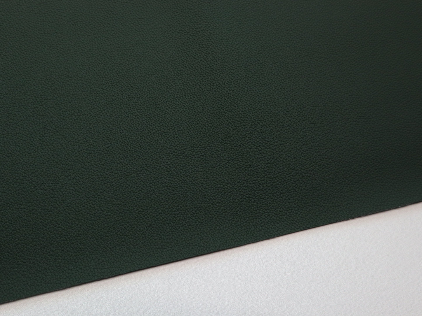 REMNANT/OFFCUT - Faux Leather - Mini Pebble Forest Green - 16" x 56"