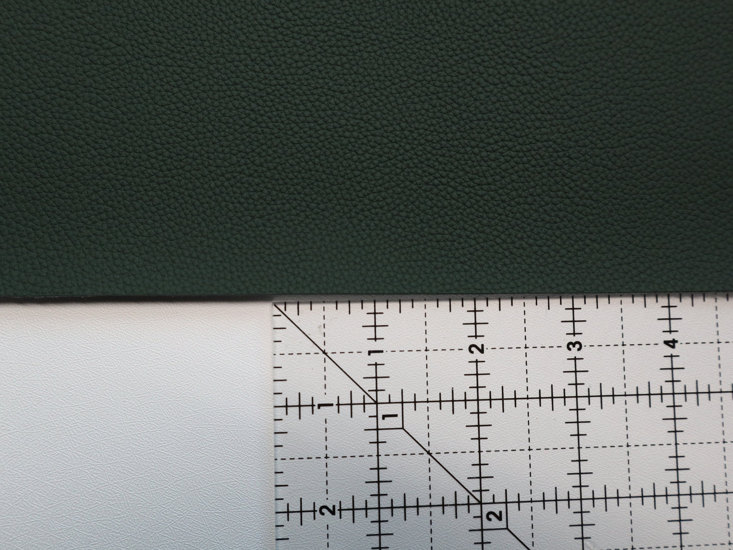 REMNANT/OFFCUT - Faux Leather - Mini Pebble Forest Green - 16" x 56"