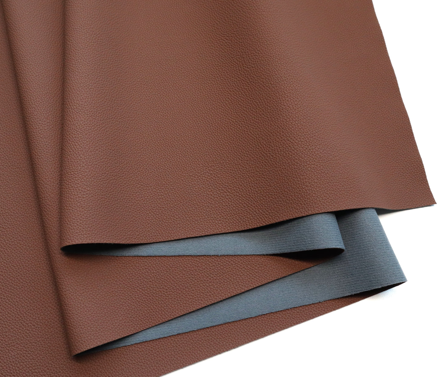 Mini Pebble Faux Leather Burnt Umber