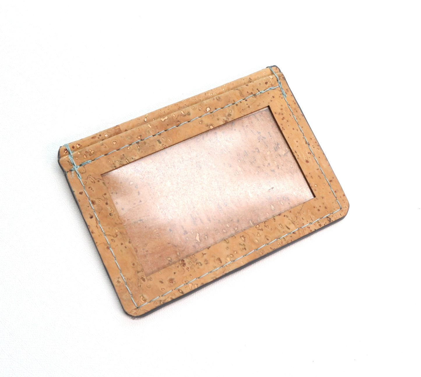 Minimalist Wallet - Natural, Turqoise & Grey