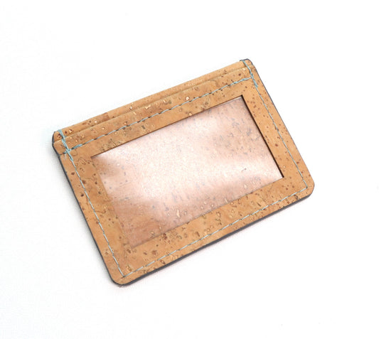 Minimalist Wallet - Natural, Turqoise & Grey