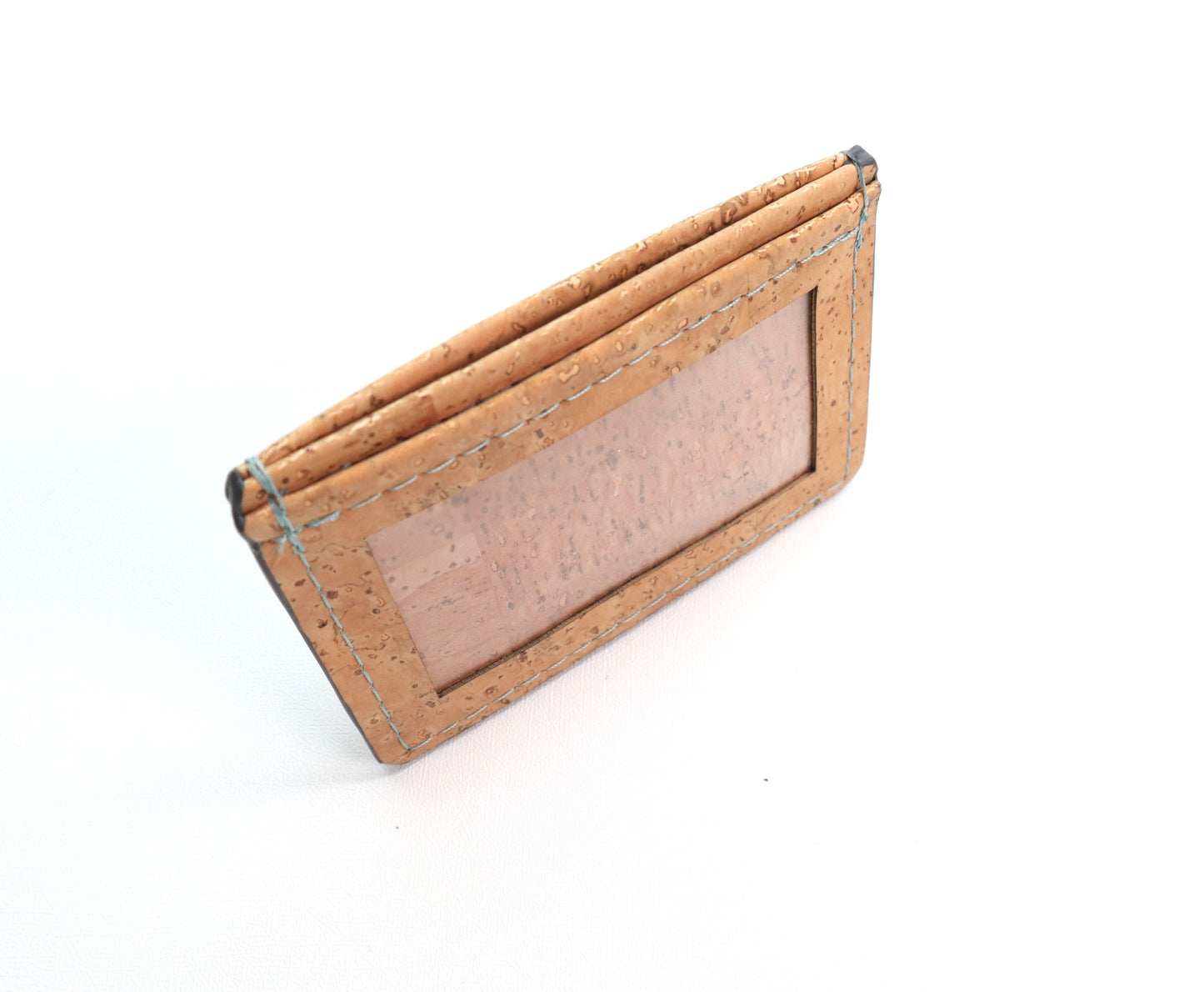Minimalist Wallet - Natural, Turqoise & Grey