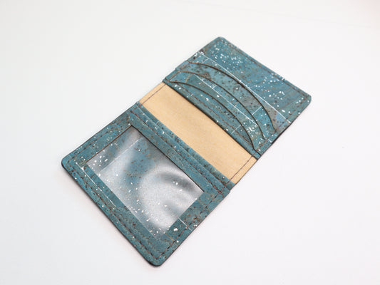 Slim Fold Wallet- Silver Lagoon