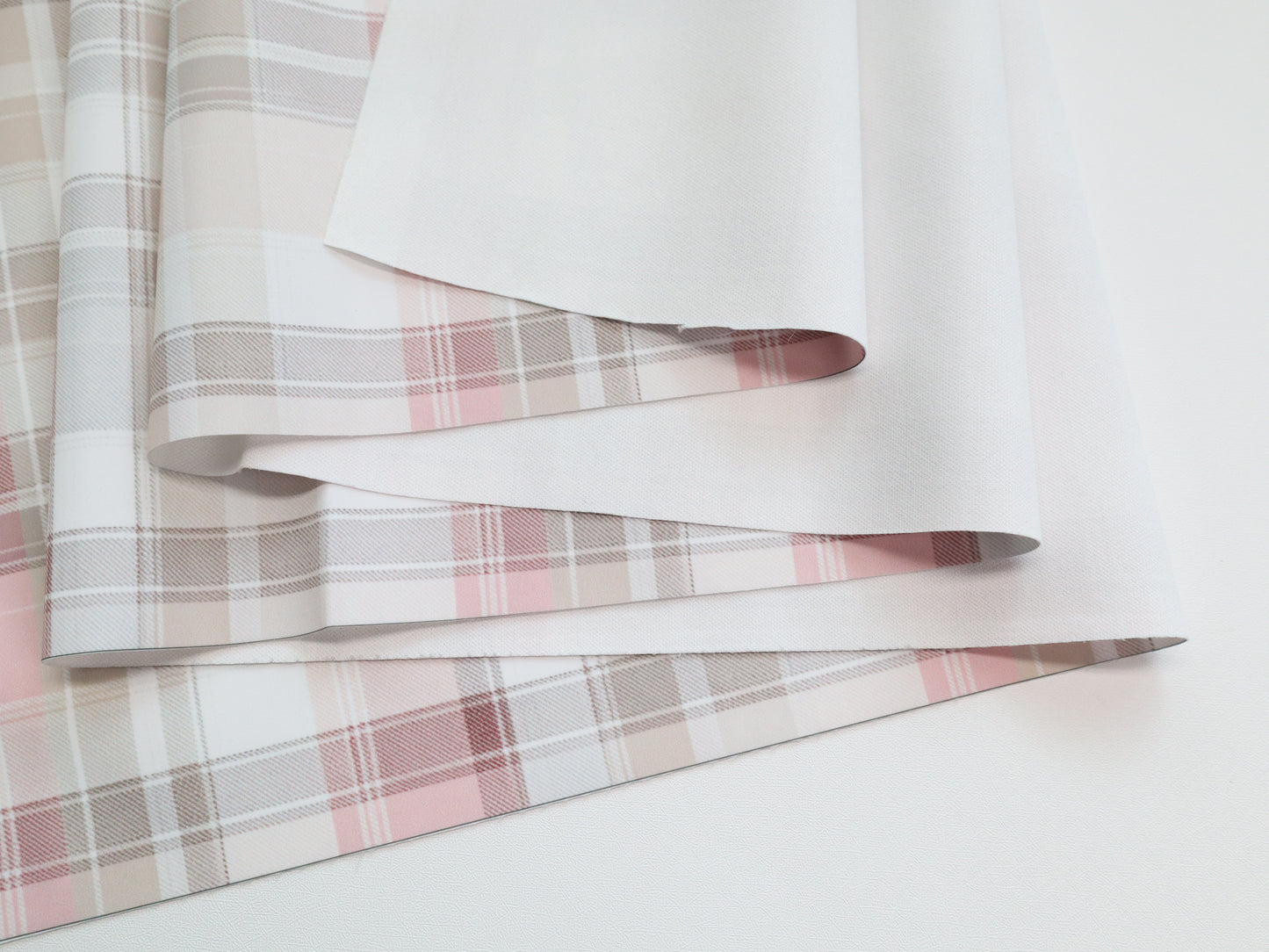 Bonded Nylon- Pink Plaid