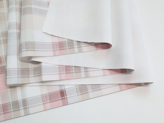 Bonded Nylon- Pink Plaid