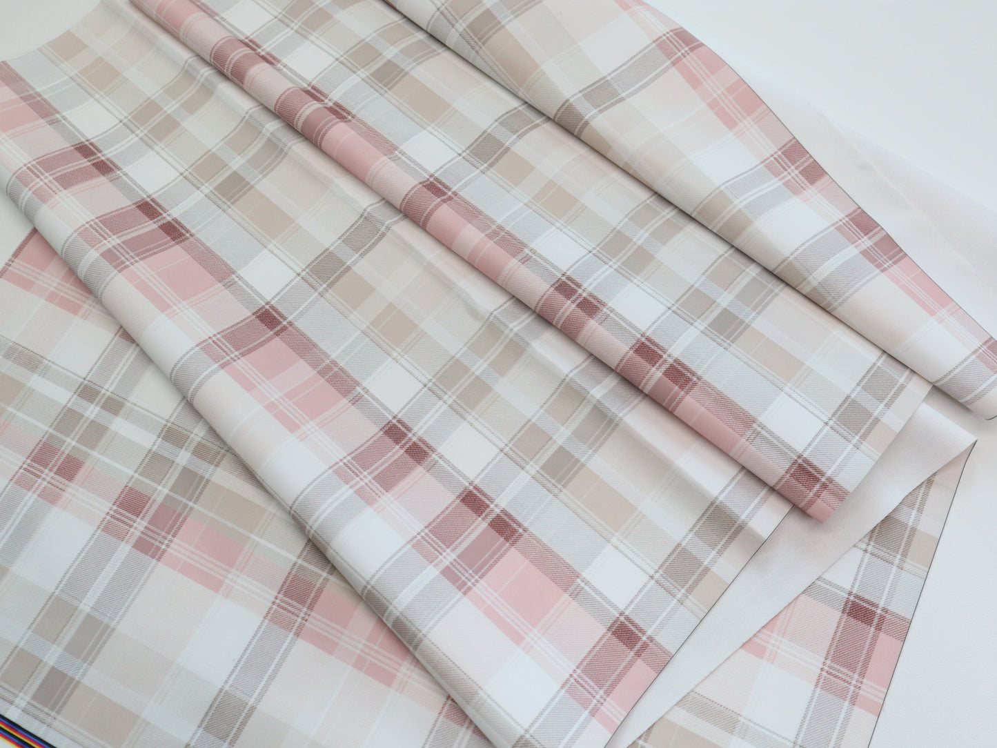 Bonded Nylon- Pink Plaid