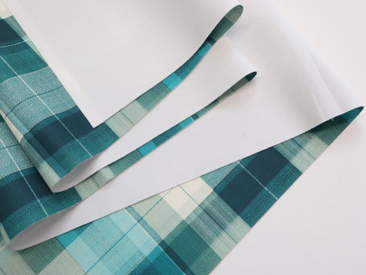 Bonded Nylon- Teal Plaid