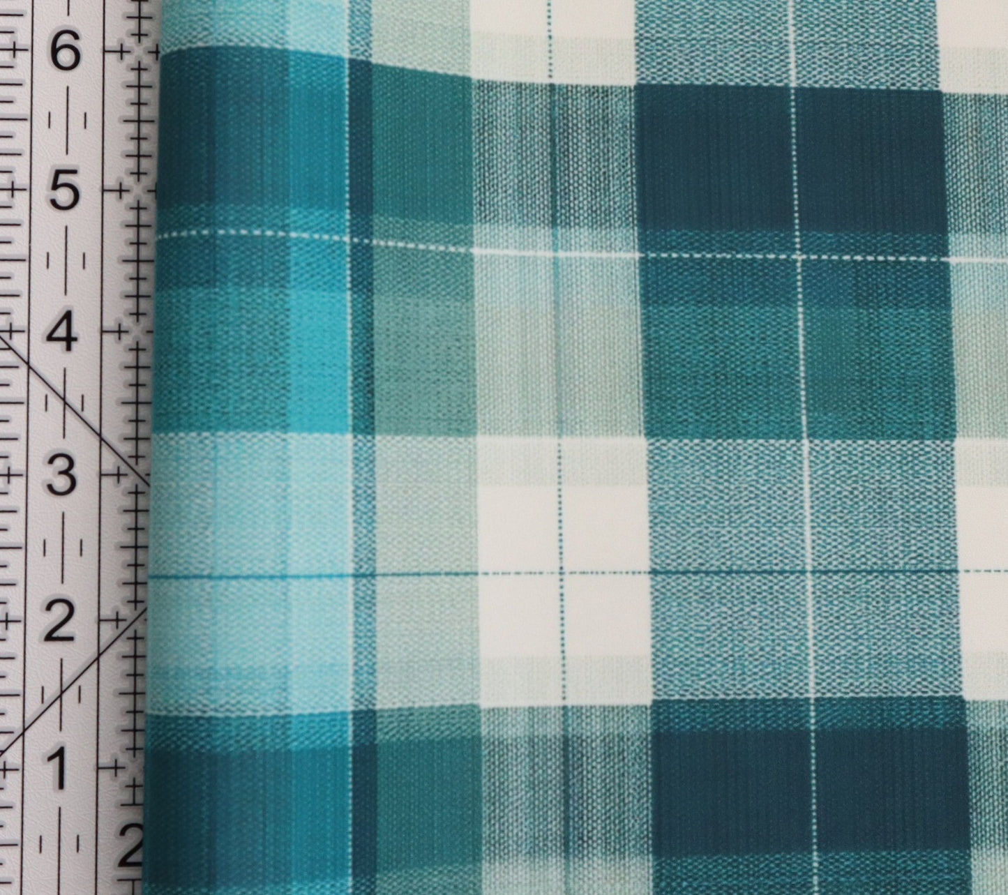 Bonded Nylon- Teal Plaid