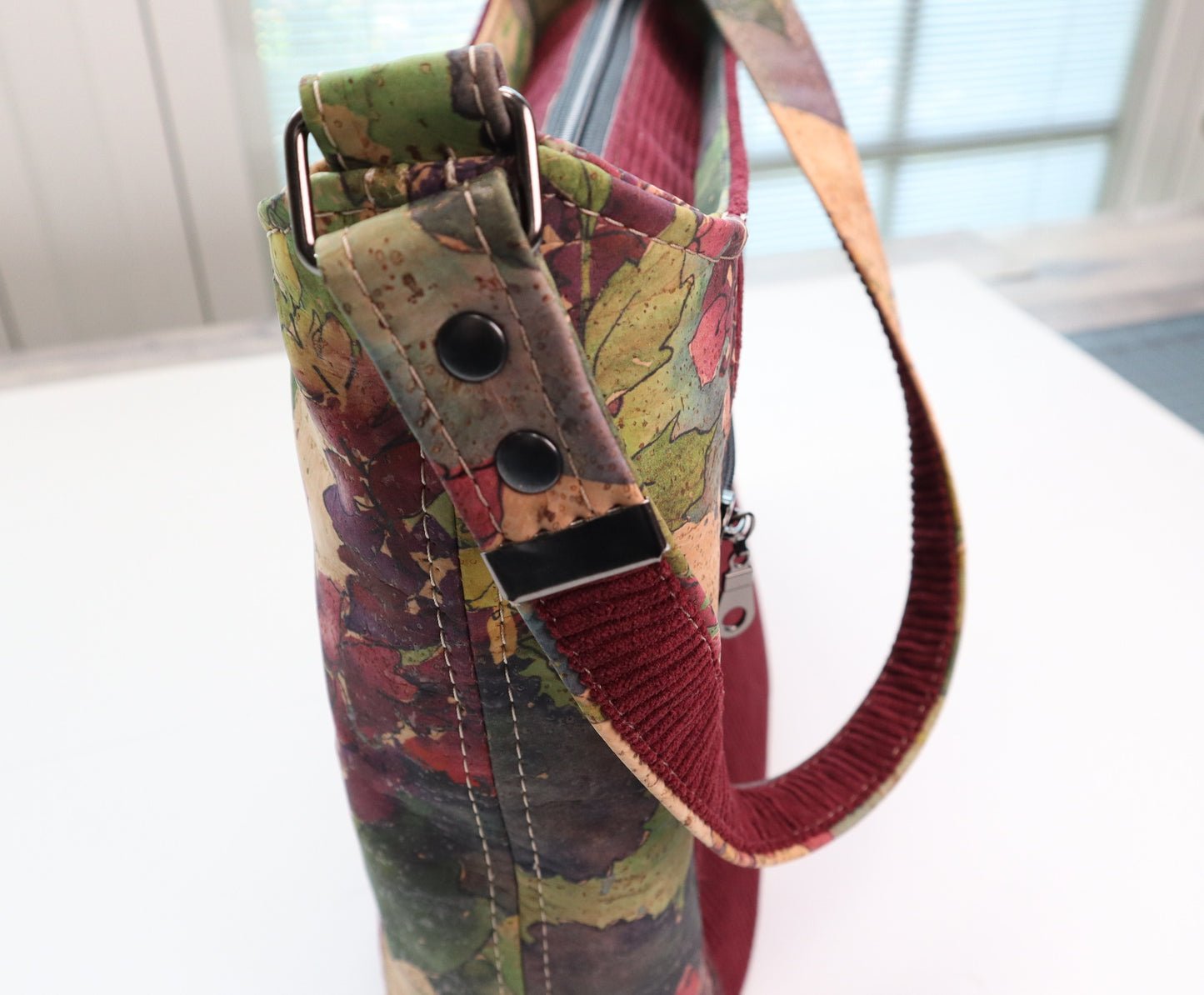 Everyday Shoulder Bag - Merlot & Floral