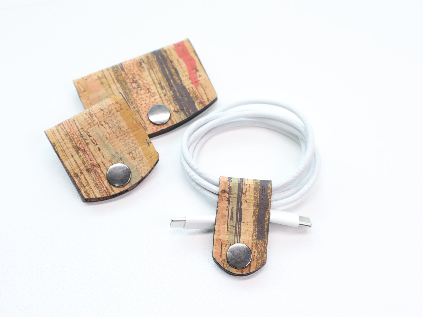 Cord Organizer Set - Pinky Streak Round