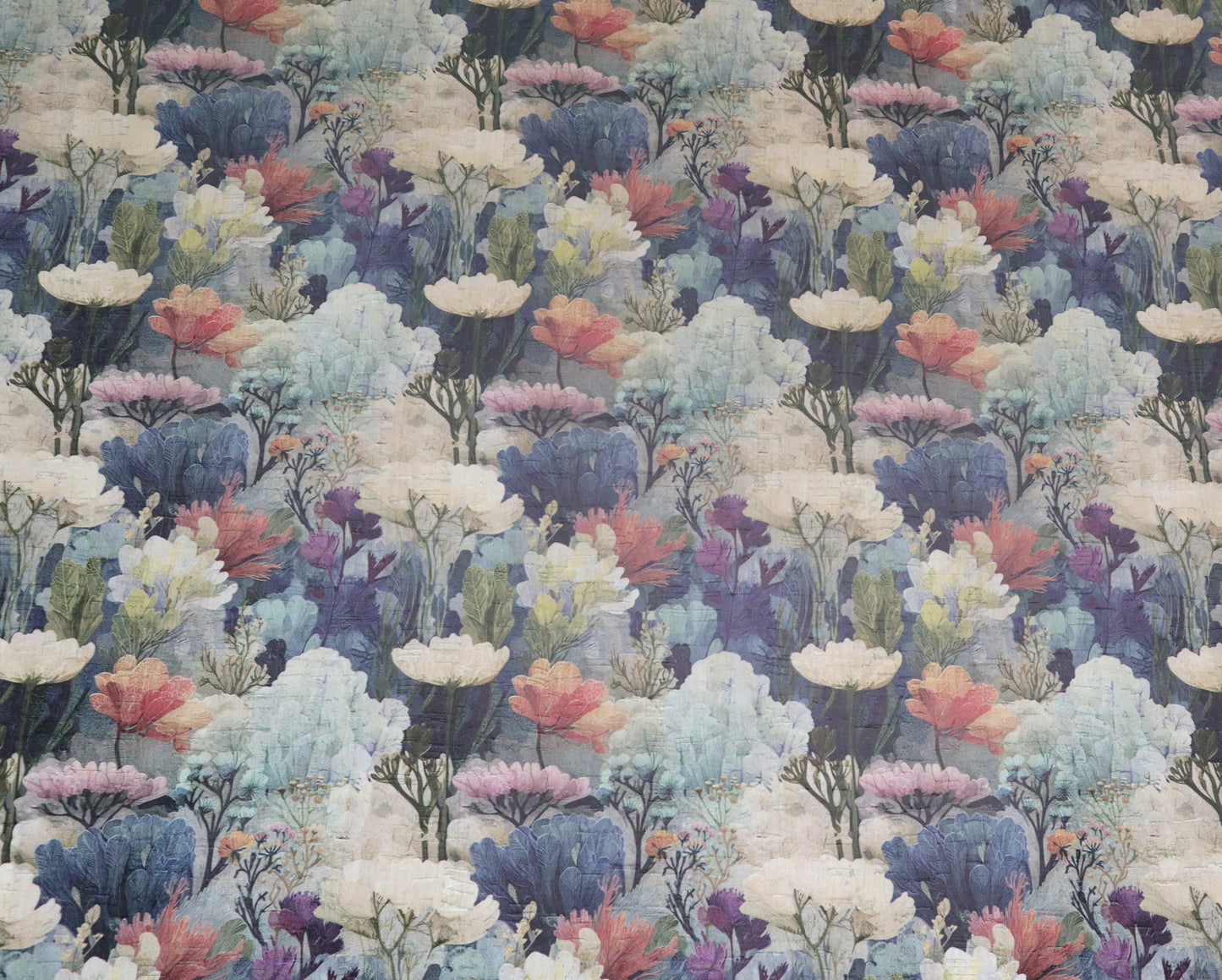 Cork Fabric Sheet - Water Garden