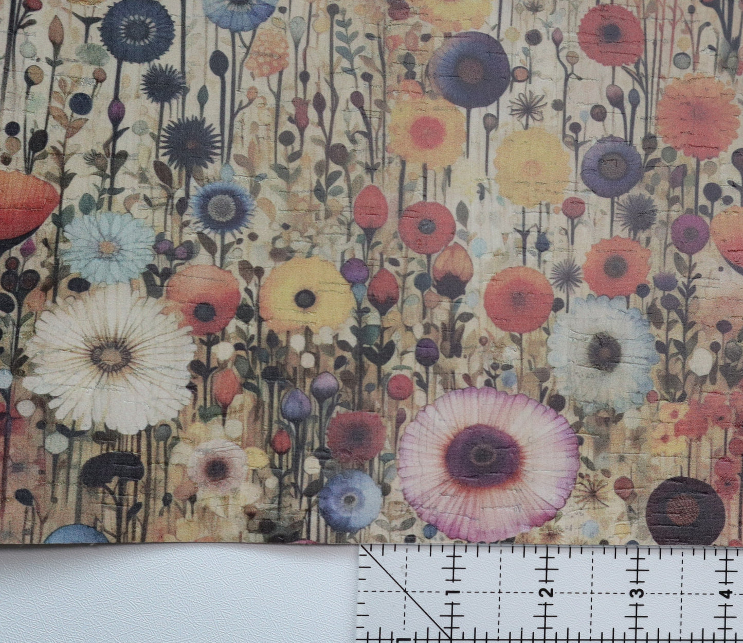 Cork Fabric Sheet - Botanica