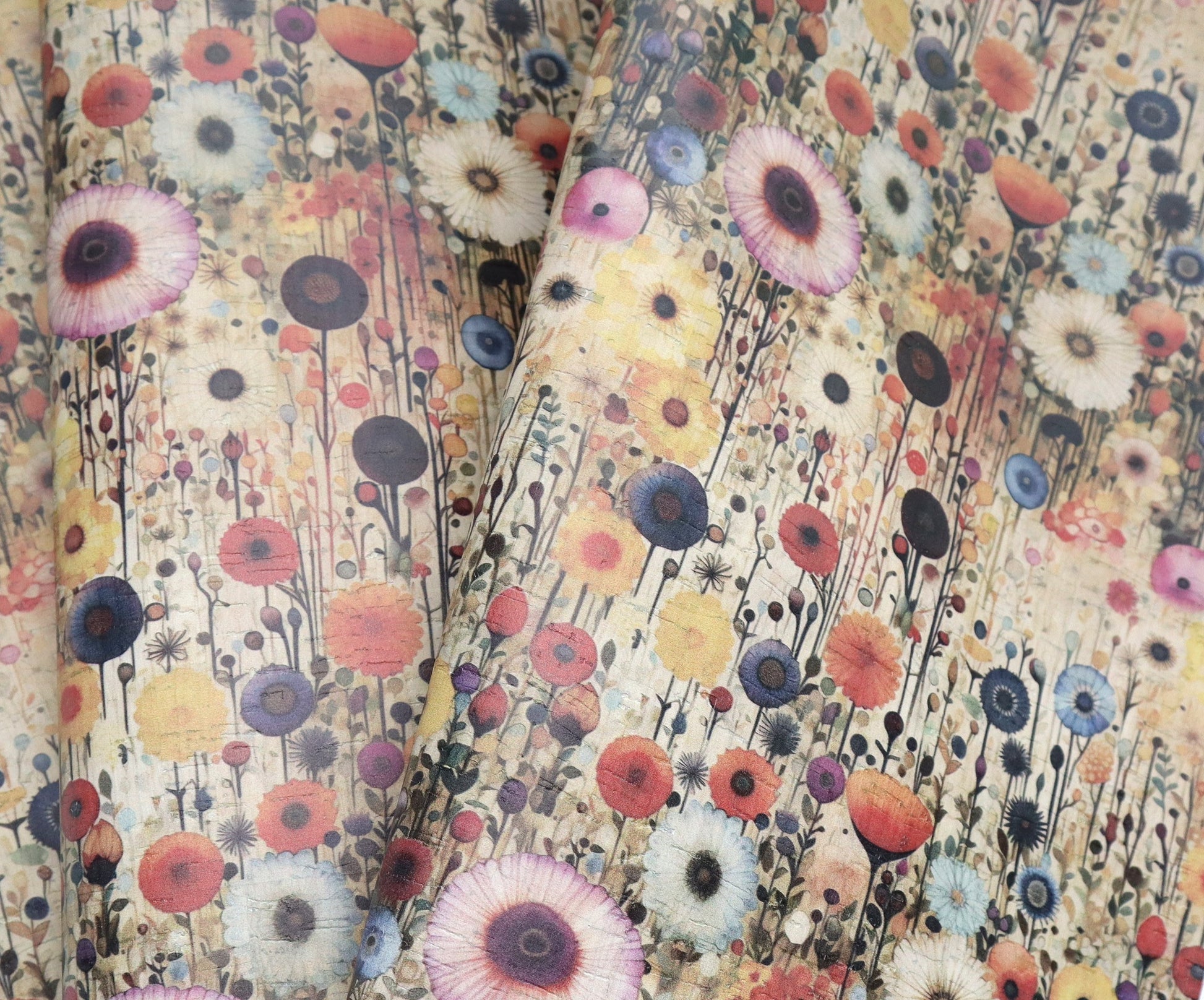 Cork Fabric Roll - Botanica