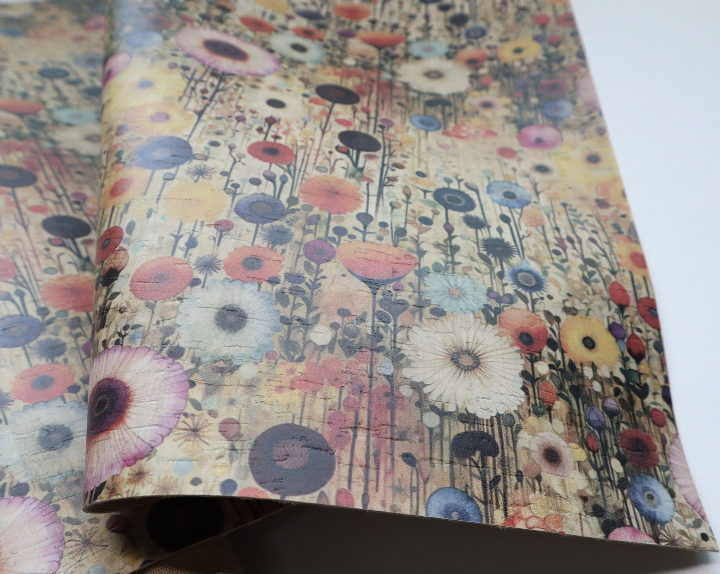 Cork Fabric Sheet - Botanica