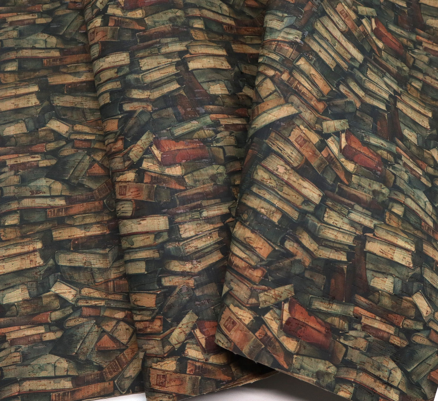 Cork Fabric Sheet - Books