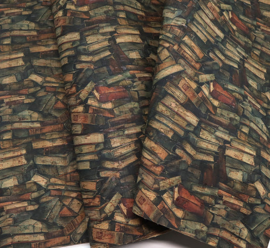 Cork Fabric Roll - Books