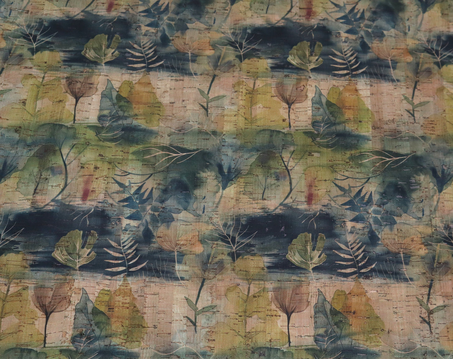 Cork Fabric Sheet - Naturescape