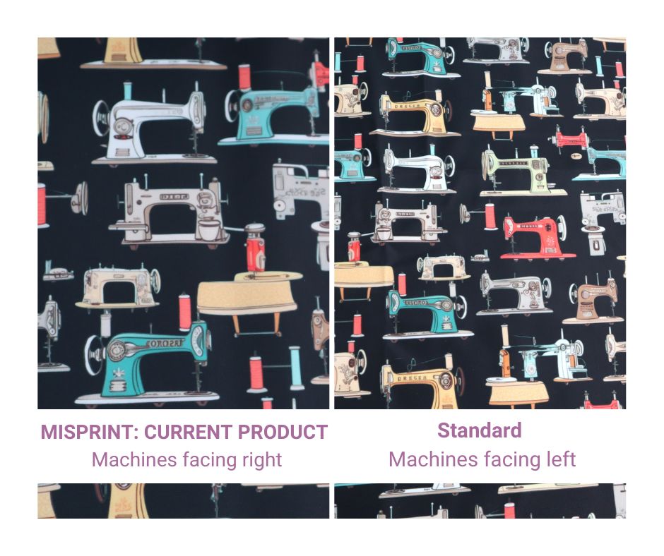 Bonded Nylon- MISPRINT- MACHINES REVERSED