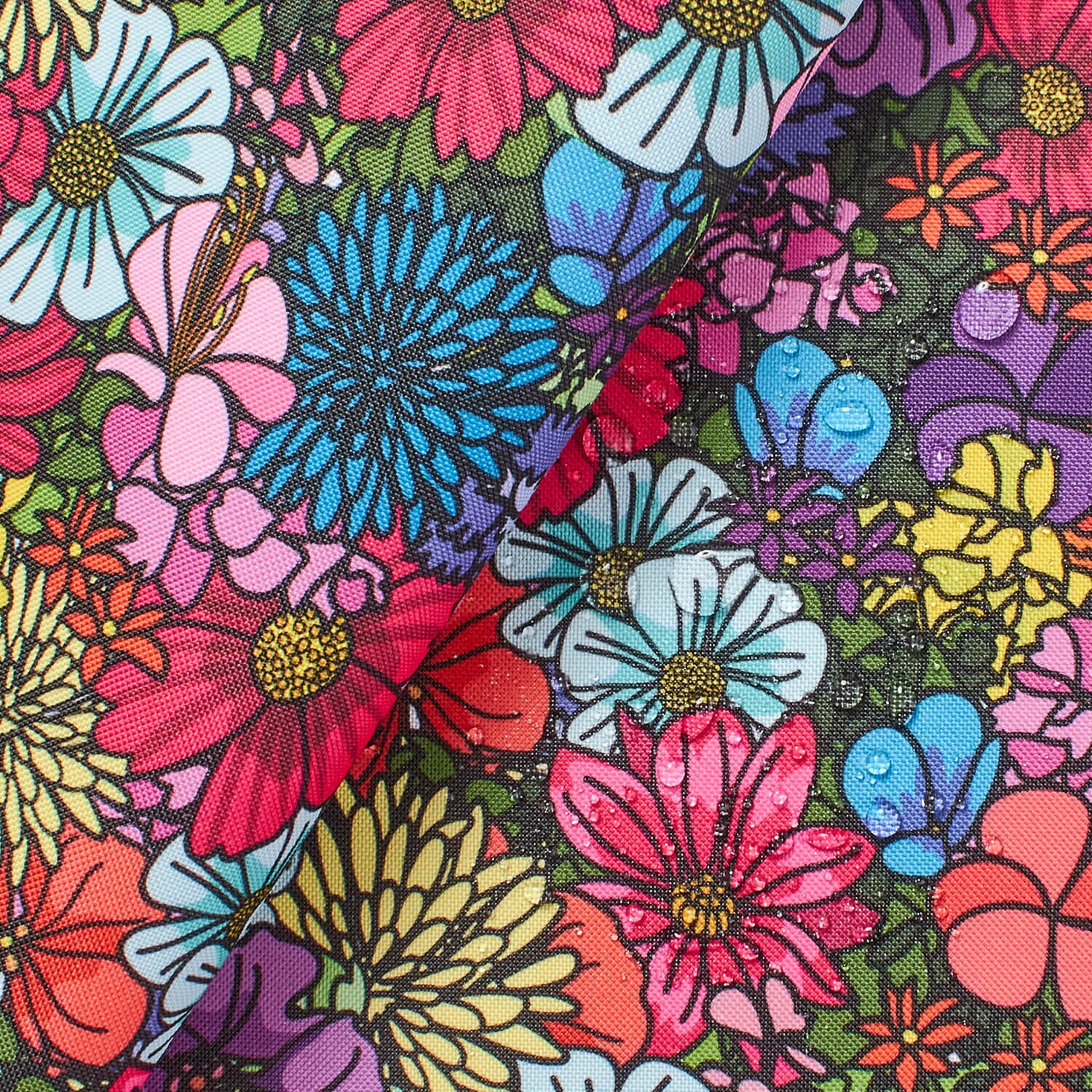 REMNANT/OFFCUT - Waterproof Canvas - Meadow 18" x 30"