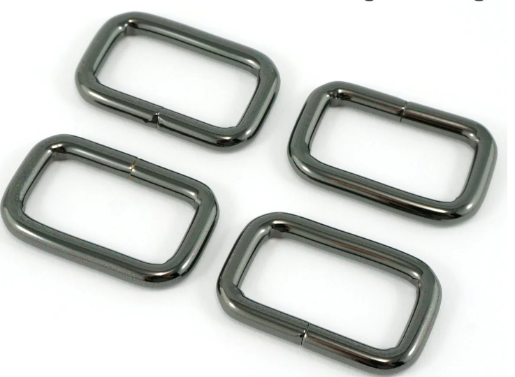 Rectangle Rings Gunmetal