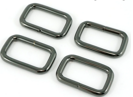 Rectangle Rings Gunmetal