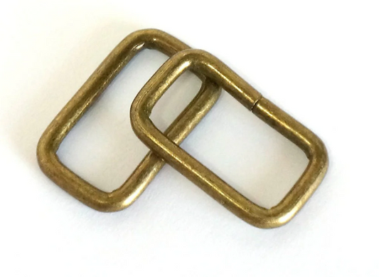 Rectangle Rings Antique Brass