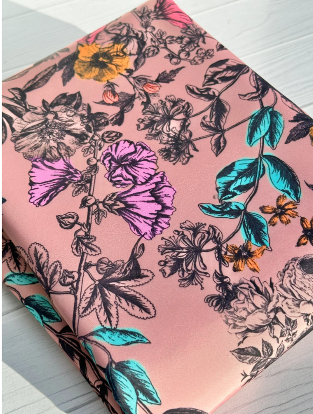 Lux Bonded Poly/Nylon- Blush Vintage Floral