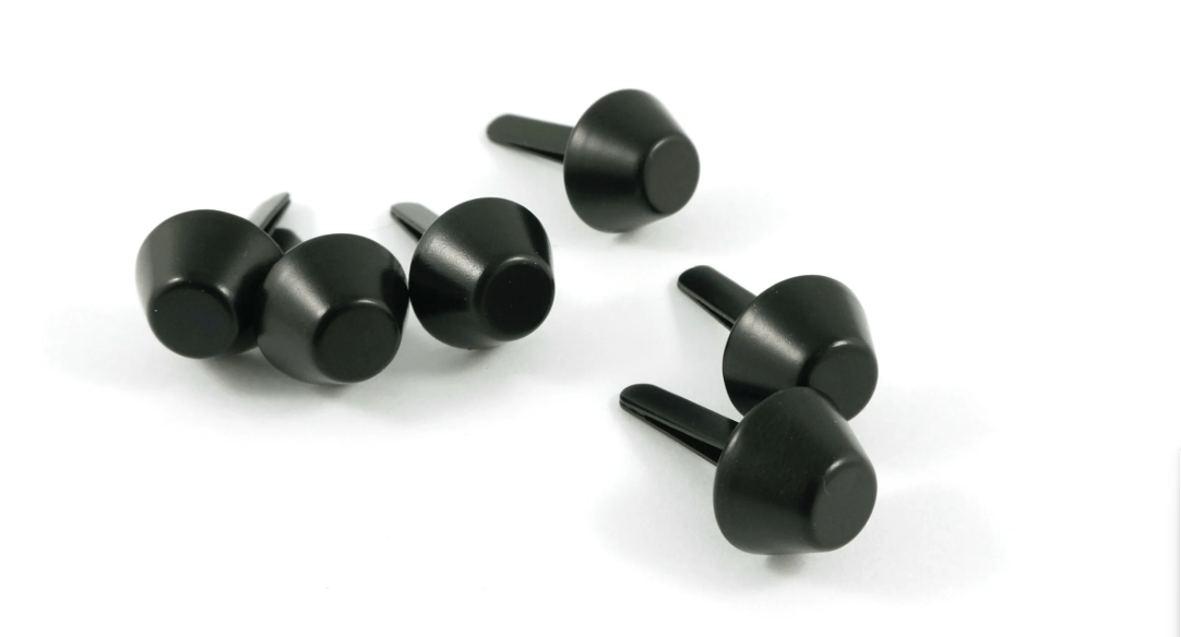 Bucket Style Purse Feet Matte Black