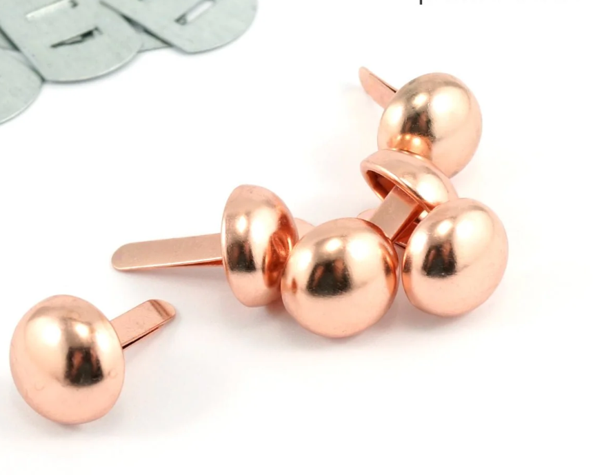 Dome Style Purse Feet Rose Gold Copper