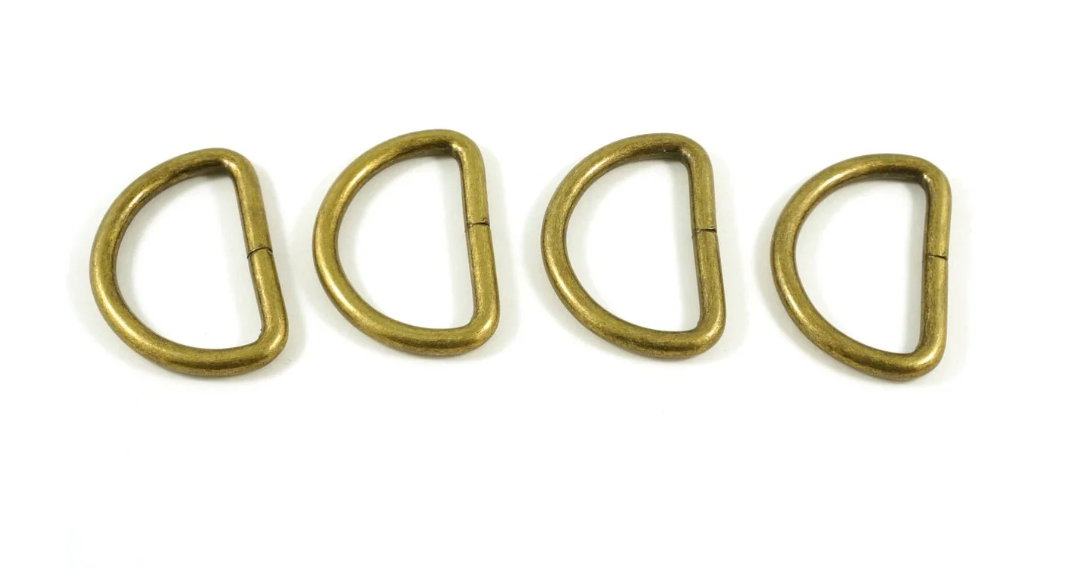 D-Rings Antique Brass