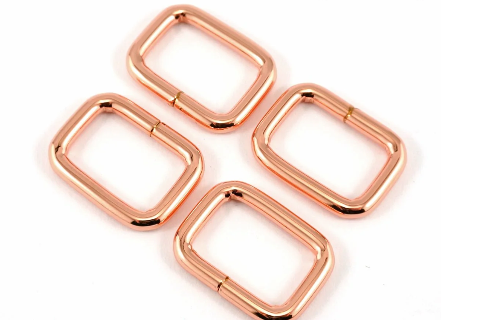 Rectangle Rings Copper Rose Gold