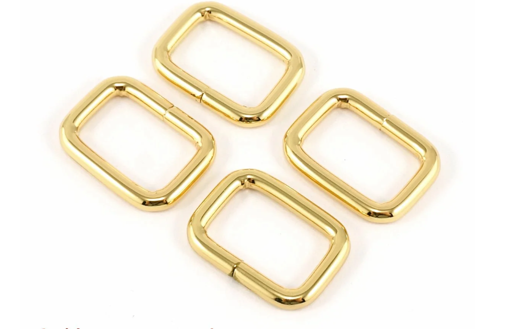 Rectangle Rings Gold